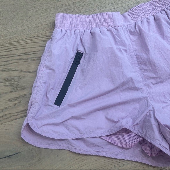 Zara Lavender Athletic Nylon High Waist Shorts - Picture 10 of 11